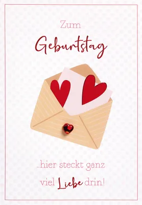 Produktbild von Geburtstag  Unverpackt  Glückwunschkarte im Format 115x17cm mit Umschl