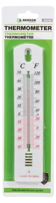 Produktbild von Benson Thermometer - weis - Kunststoff - 20 x 4 cm - Aufhangeose