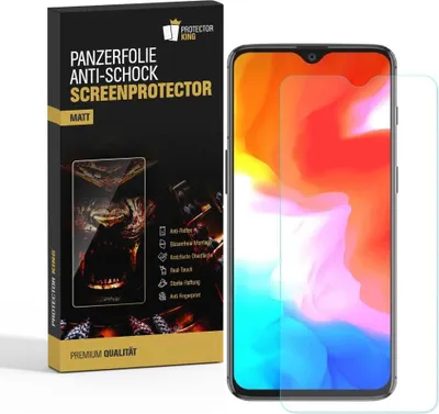 Produktbild von 2x Panzerfolie für OnePlus 6T ANTI-SCHOCK Displayschutzfolie Displayfolie MATT