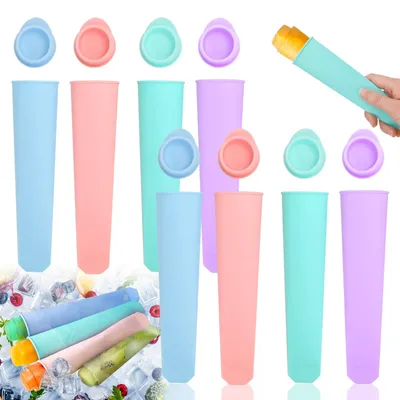 Eisformen aus Silikon, 8 Stück, 100 ml, BPA-frei, wiederverwendbar