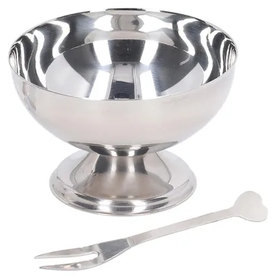 Edelstahl-Eisschalen 200 ml, wiederverwendbar, mit Löffel