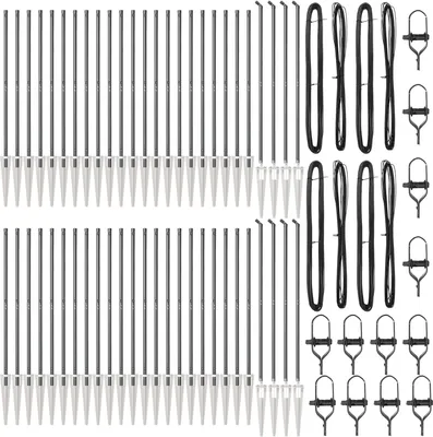 Produktbild von Möbel Zaunpfosten mit Spitze 52 Stück Ø32 mm 180 cm Verzinkter Stahl - Zaunzubehör 3350198