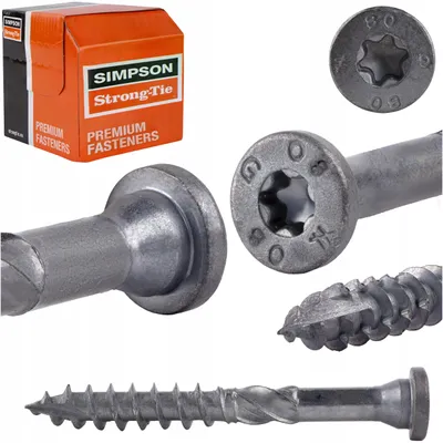 Produktbild von Simpson Strong-Tie SSF Holzverbinder-Schrauben Rundkopf Torx Impreg+ 8x40 mm 50 Stück