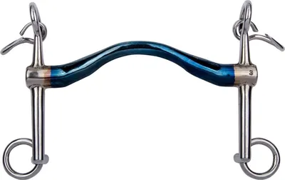Obrázek produktu pro Kandare Kandare, ústa z jemné oceli, model Weymouth, střední velikost, pro mladé koně, délka: 135 mm