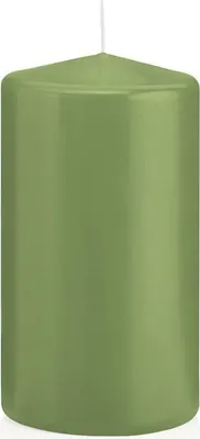 Produktbild von Stumpenkerzen in RAL-Qualität Pastell Grün Aloe Vera Ø 78 x 150 mm, 8 Stück