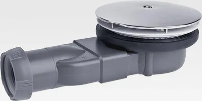 Produktbild von PL14 Ablaufgarnitur für die Dusche, Silikon, Silber, Duschablauf