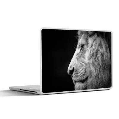 Produktbild von MuchoWow® Laptop Aufkleber Sticker Cover Profil - Löwe - Porträt 36.5x27.5 cm - Laptop-Sticker