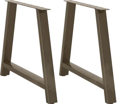 Obrázek produktu pro Nohy k jídelnímu stolu ve tvaru A, 2 ks, 100 x (72-73) cm, ocel