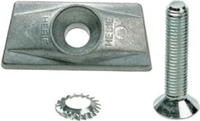 Produktbild von Hebie Aluplatte mit Sechskantschraube, hebie