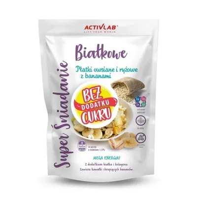Obrázek produktu pro Ovesné a rýžové vločky s banánem Super snídaně Activlab