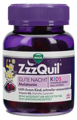 Zdjęcie produktu dla WICK ZzzQuil Good Night Kids miękkie żelki z melatoniną, 30 szt. Żelki
