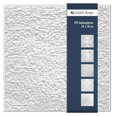 Produktbild von Set mit 18 Deckenplatten aus Styropor, weiß