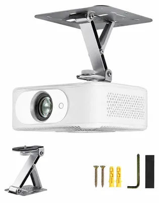 Produktbild von Multifunktionaler Projektorhalter, faltbarer Projektorständer für Tisch‑ Wand‑ Deckenmontage, verstellbare Neigung, hohe Tragkraft für Heimkino