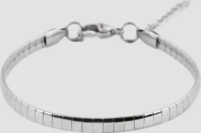 Produktbild von Akzent Kettenarmband aus Edelstahl in silberfarbig