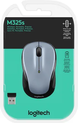 Obrázek produktu pro Myš Logitech M325s, bezdrátová, světle stříbrná