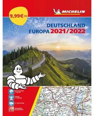 Obrázok produktu pre Michelin Straßenatlas Deutschland & Europa 2021/2022
