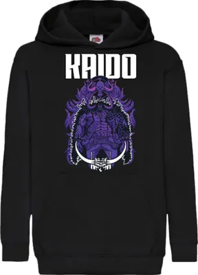 Produktbild von Kinder Kapuzenpullover Anime Manga One Manga Piece Anime Kaidou Kaidou, 7-8 Jahr - 128 / Schwarz