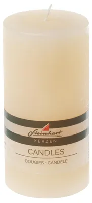 Produktbild von Stumpenkerze "Raureif" Creme 150/78 mm