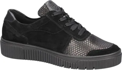 Imagen del producto de Zapatos de mujer Waldläufer modelo K-Sansa, cordones, color negro, para uso casual