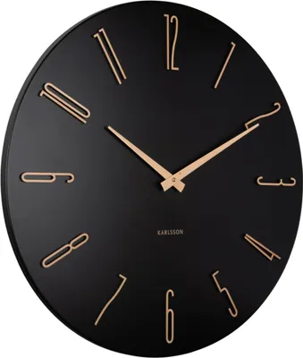 Produktbild von Karlsson - Wanduhr Esmerado Large - Schwarz - 60x60x60cm