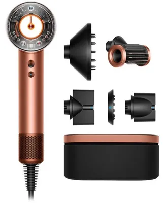 Produktbild von Dyson Supersonic Nural Straight+Wavy, 13,3 l/s, 100 °C, Blau, Orange, 2,62 m, 1600 W, 220 - 240 V