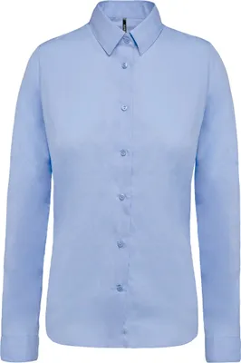 Image de Blouse en popeline à manches longues Kariban