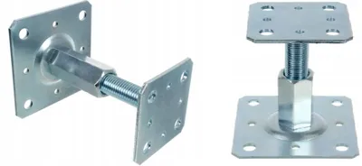 Produktbild von Mastfuß 110*110, verschraubt, mit Verstellung - LBS PP110*11