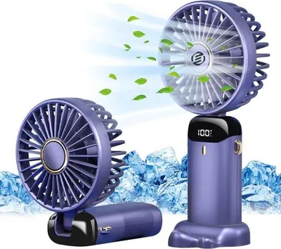 Produktbild von Oplaadbare Handventilator für kleine Räume - Miniatur Ventilator - Handheld Ventilator