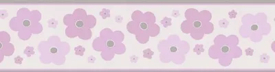 Produktbild von Happy Kids Kinder Jugend Borte 05692-10 Blumen rosa weiß