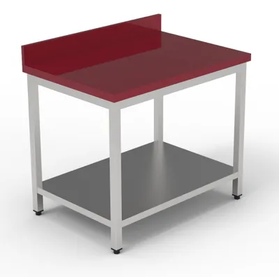 Produktbild von CHEFGASTRO 700 Arbeitstisch Edelstahl mit Grundboden & Anschnittfläche 1600 HxBxT 85x160x70cm