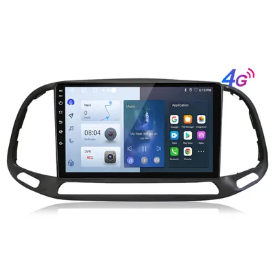 Obrázok produktu pre 9" autorádio s Androidom13 6+128G carplay 8core DAB GPS Navi WIFI pre Fiat Doblo 2015-2019 SWC 2din USB 4GSIM