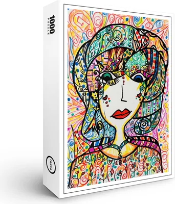 Produktbild von raxxa Premium-Puzzle "Mujer brillante", 1000 Teile