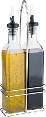 Immagine prodotto di APS 40446 Oliera e acetiera APS, vetro/acciaio inox, 0,5 litri