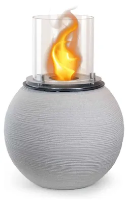 Produktbild von Botticelli - Bioethanol-Holzboden-Kamin ø 40xH54 cm, beige
