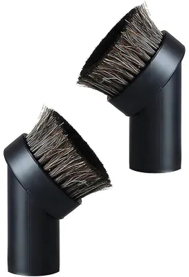 Productafbeelding van Universele stofborstel - 2 stuks - Paardenhaar - 32mm - Geschikt voor stofzuigers - Universeel toepasbaar - Geschikt voor veel modellen