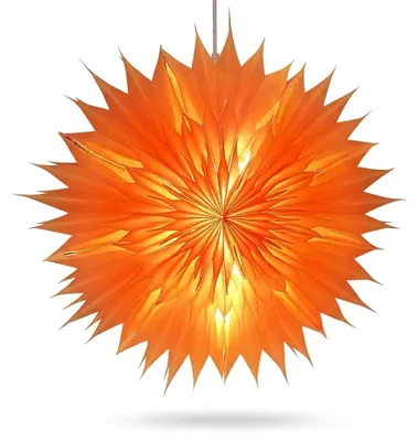 Imagen del producto de Adorno navideño: Estrella de LED tridimensional brillante, color blanco, 60 cm, Imagen generada por IA