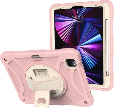 Zdjęcie produktu dla Etui na iPada Air 4/5 10,9" z podstawką i uchwytem na rysik Różowy