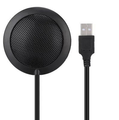 Obrázek produktu pro M2 Drátový 360 snímač Audio Video Všesměrový mikrofon Stolní konferenční počítač černý