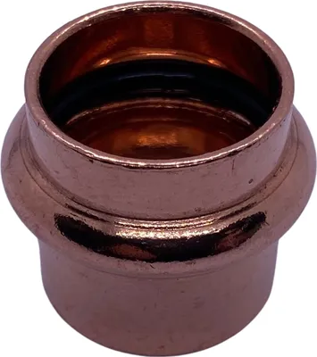 Produktbild von Kupfer Pressfitting Kappe, Kontur V, 15mm