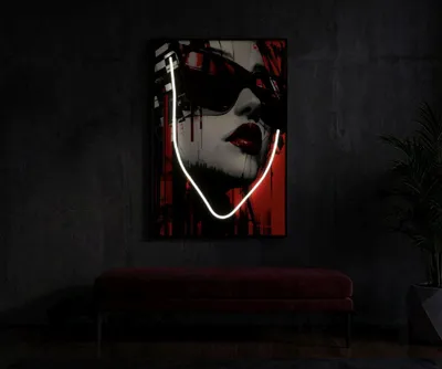 Obrázek produktu pro Obraz na plátně s LED osvětlením 60x3,5x90 cm