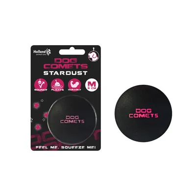 Produktbild von Dog Comets Ball Stardust - Schwarz/Rosa