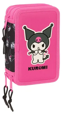 Produktbild von Hello Kitty & Friends - Kuromi - Federmappe, 37 Teile, 3-fach gefüllt