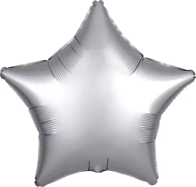 Image de amscan Ballon en plastique étoile argent satiné