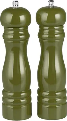 Produktbild von IB Laursen Salz & Pfeffermühlen Set 2-teilig Olivgrün Gewürzmühlen Holz