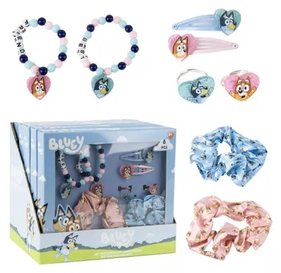 Immagine prodotto di Set di accessori per capelli e gioielli Happy 8 pezzi