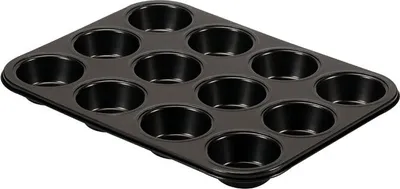 Obrázok produktu pre Guardini Plech na 12 muffinov Chocoforme,, 27 x 36 x 3 cm Barva: černá