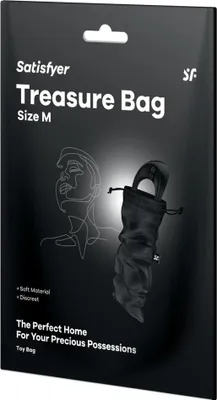 Imagen del producto de SATISFYER - Bolsa de Almacenaje Treasure Bag Talla M Negro