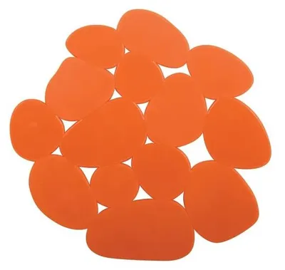 Produktbild von Spirella MSV Anti-Rutsch-Pads, Orange, einzigartige Größe, Unique