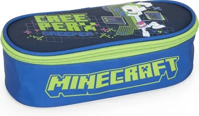 Zdjęcie produktu dla Pencil case Minecraft Creeper Anatomy Neon, No content, 22 x 9.5 x 7 cm, Blue