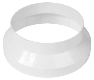 Image de Raccord de réduction de canalisation de 150 mm à 125 mm - Raccord en plastique ABS pour systèmes de ventilation